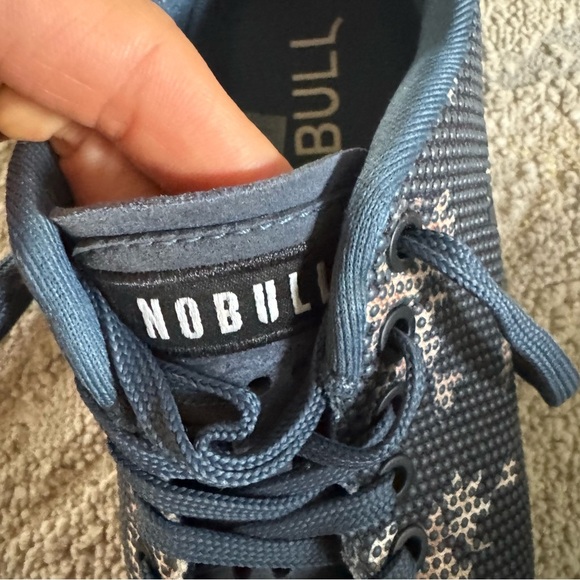 NOBULL Court Trainer Sneakers shoes Superfabric Blue floral CrossFit woman’s 6 - Picture 2 of 10